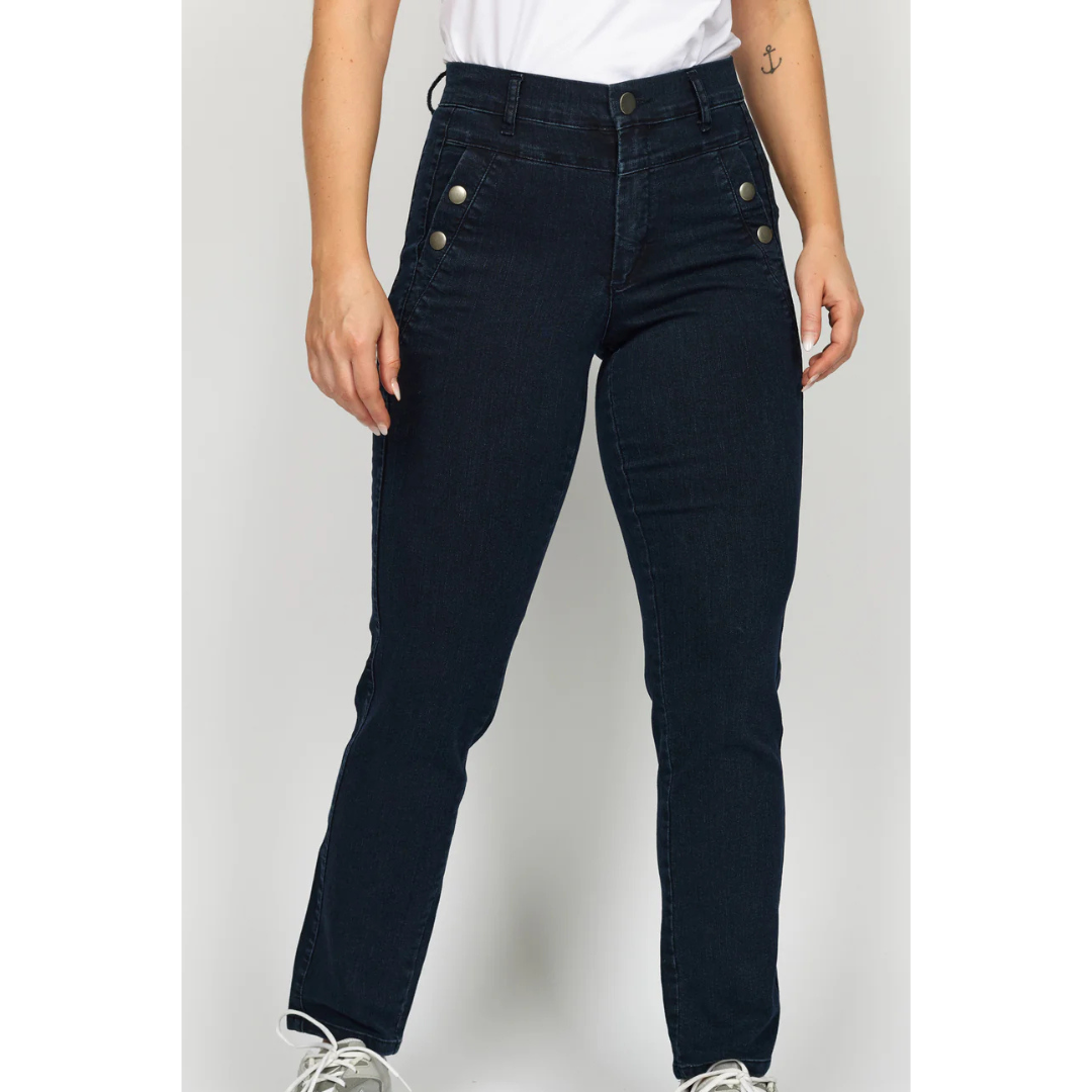 2Biz KARCEMONA Bukser - Dark Denim - Butik VIVI