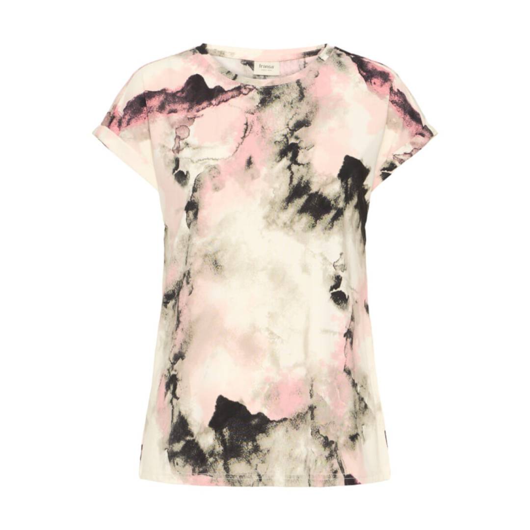 Fransa FRSEEN T-shirt 1 - Rosa/Grøn