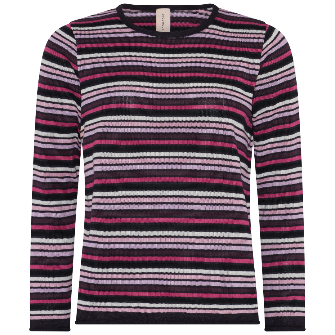 Skovhuus Multicolour Striped Pullover - Dark Lilac