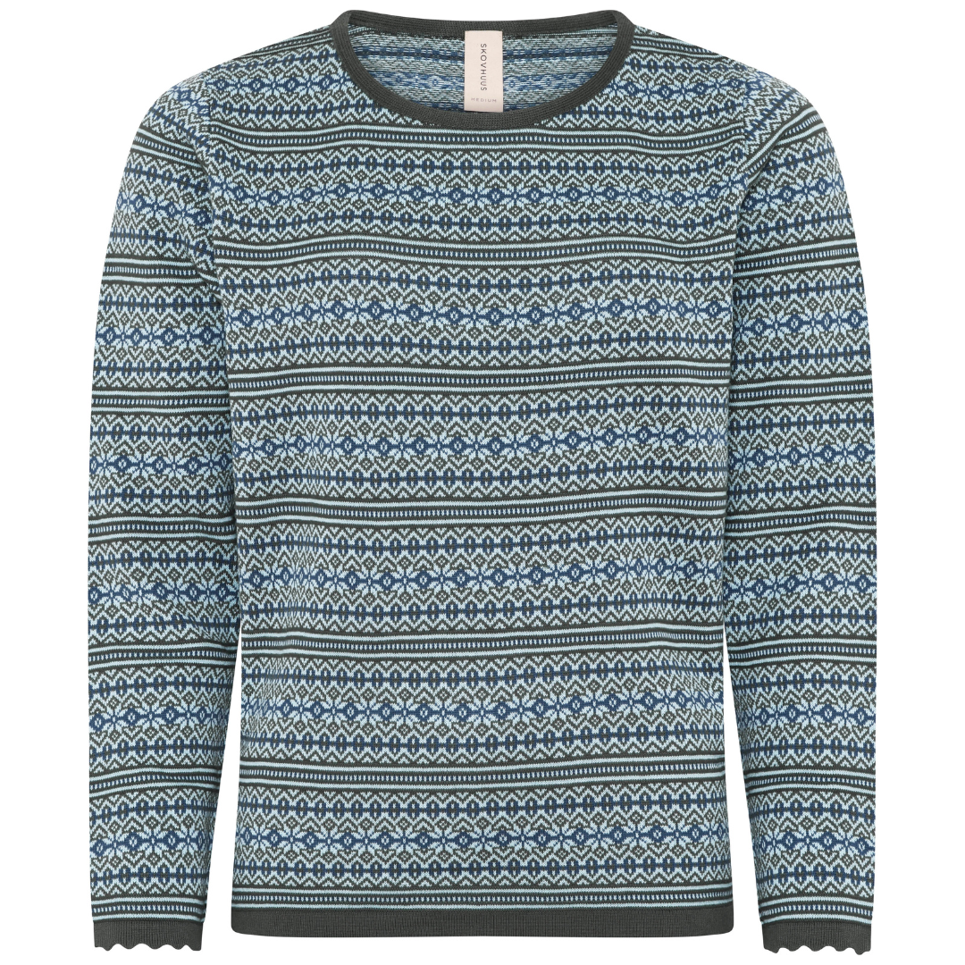 Skovhuus Feminine "Jaquard" Pullover - Agave