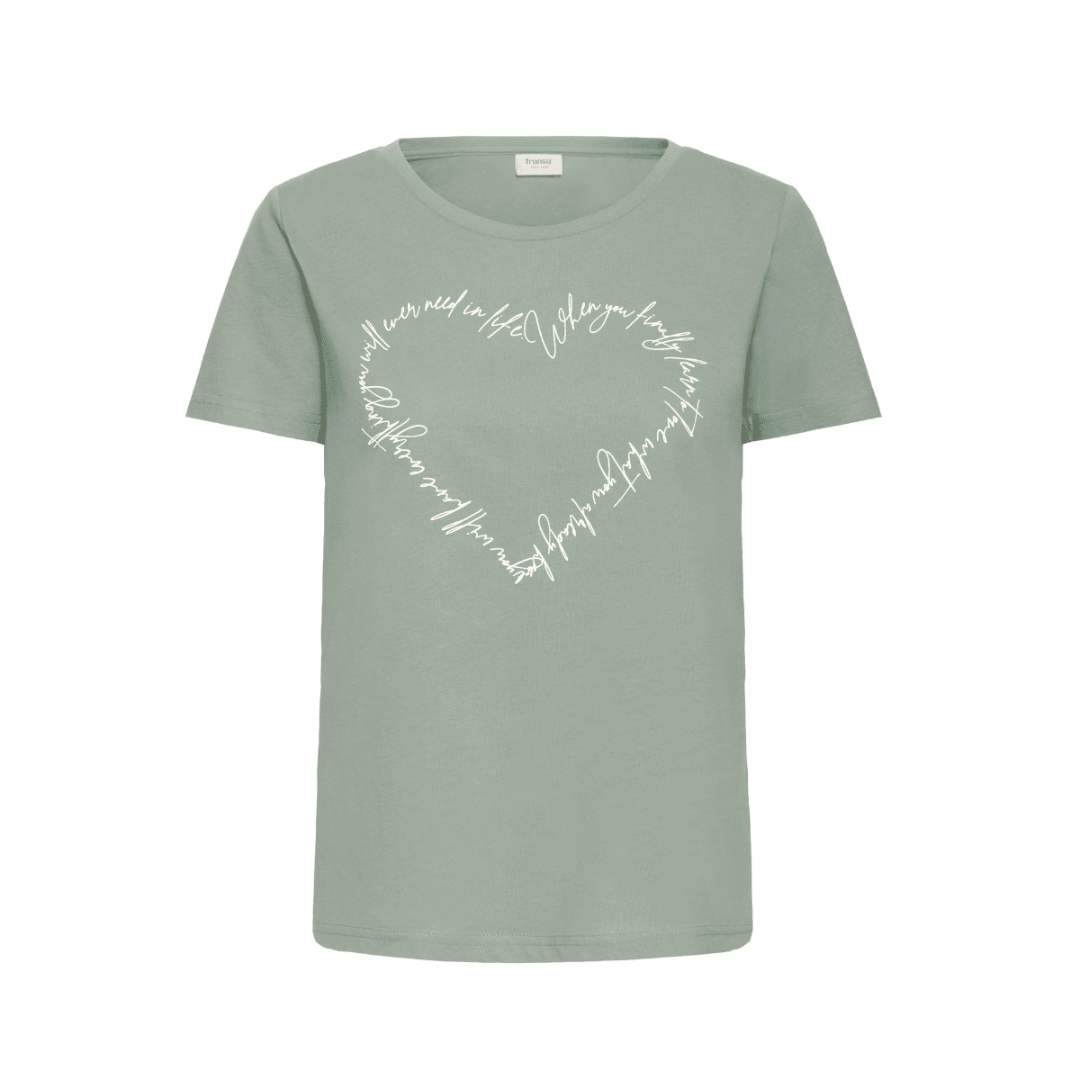 Fransa FRSURI T-shirt - Frosty Green