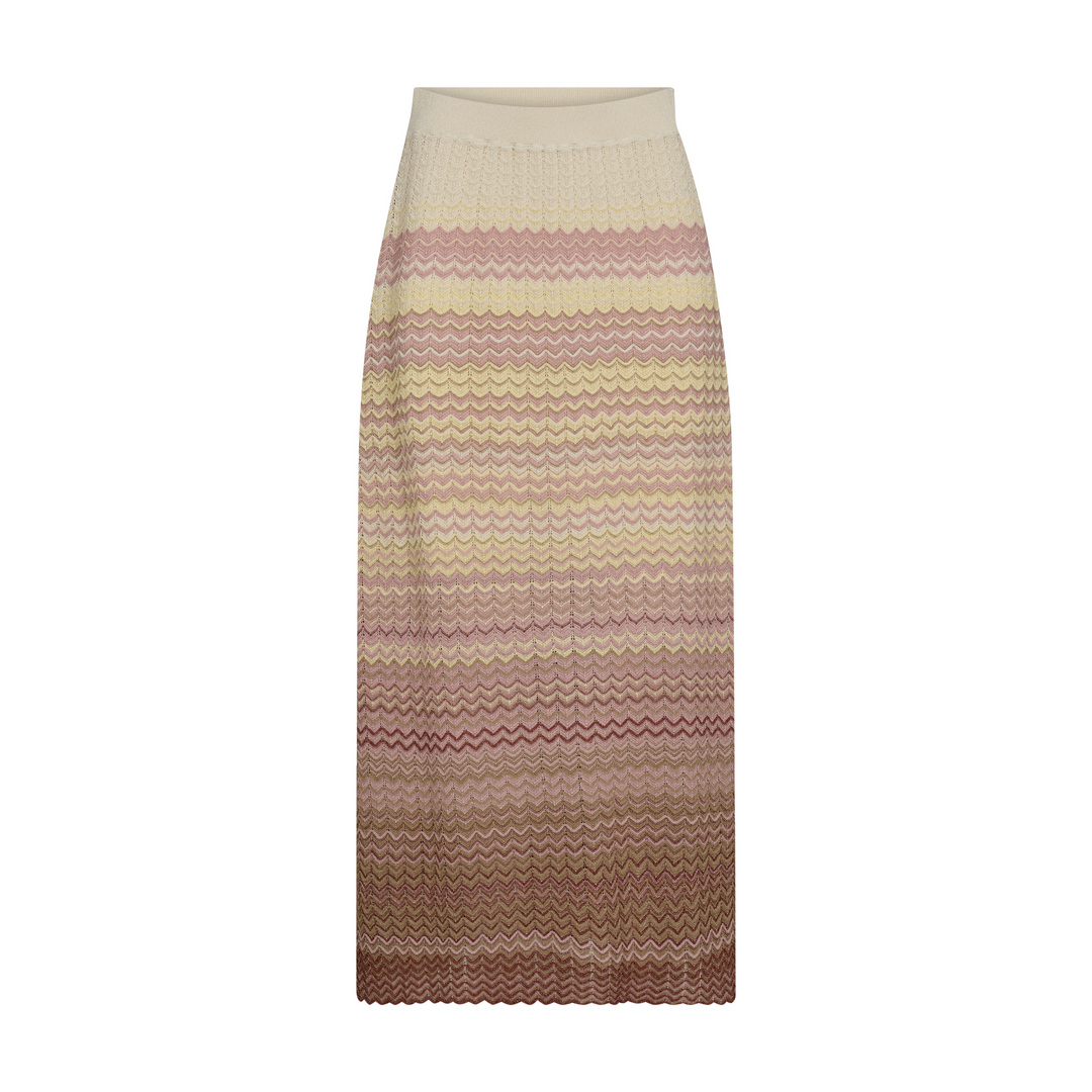 Mos Mosh Zig Zag Knit Skirt - Powder Pink - Butik VIVI