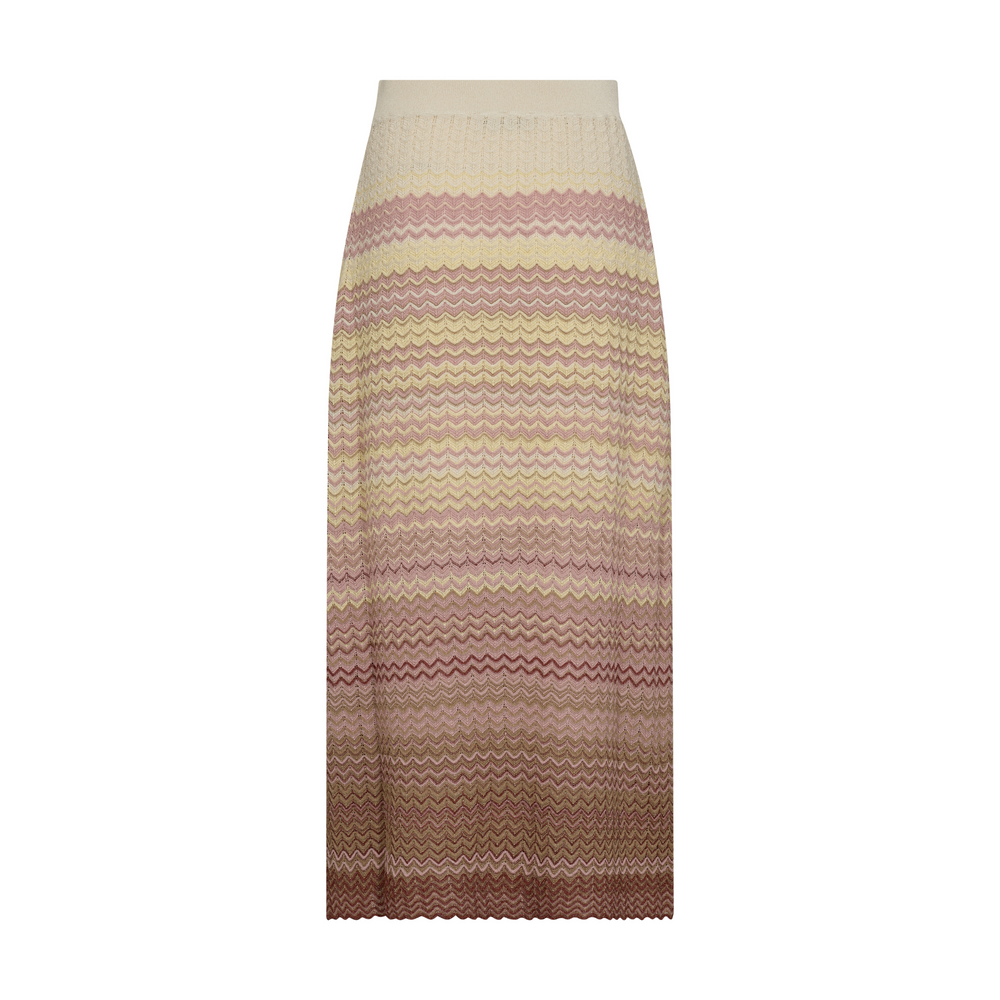 Mos Mosh Zig Zag Knit Skirt - Powder Pink - Butik VIVI