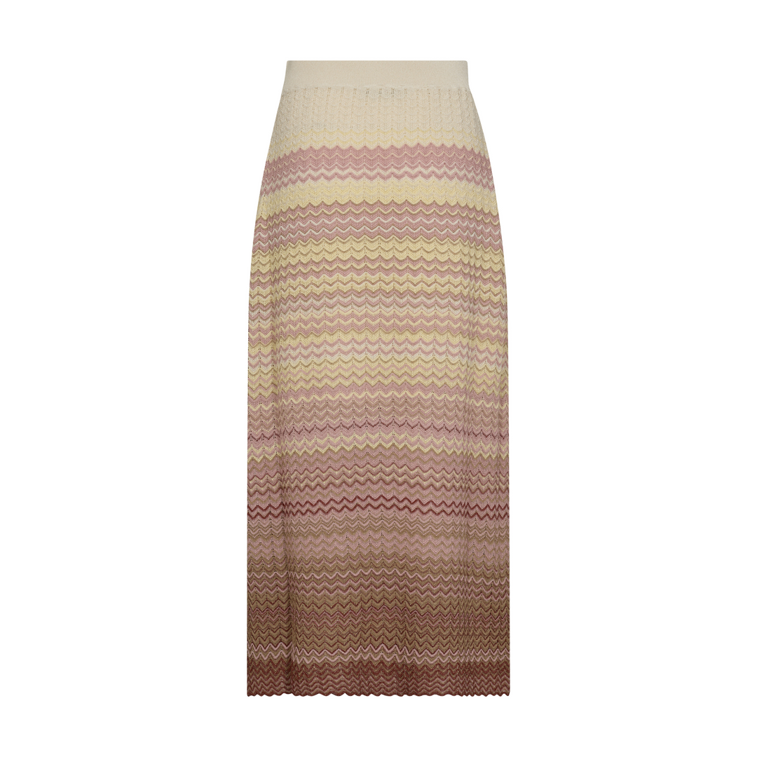 Mos Mosh Zig Zag Knit Skirt - Powder Pink