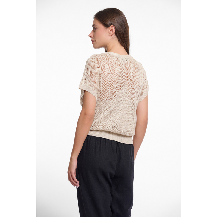 Rino & Pelle strikbluse - Birch