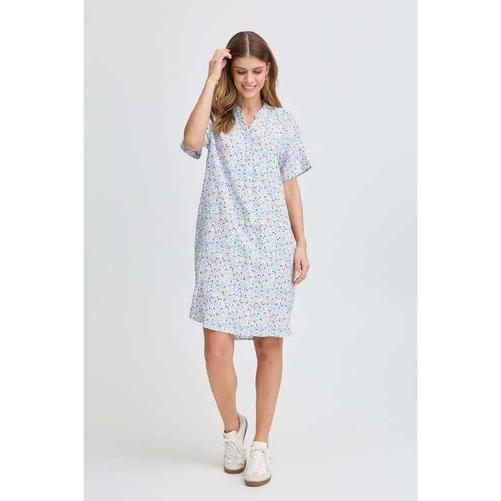 Fransa FRHEAT TU 1 Tunika - cashmere blue art