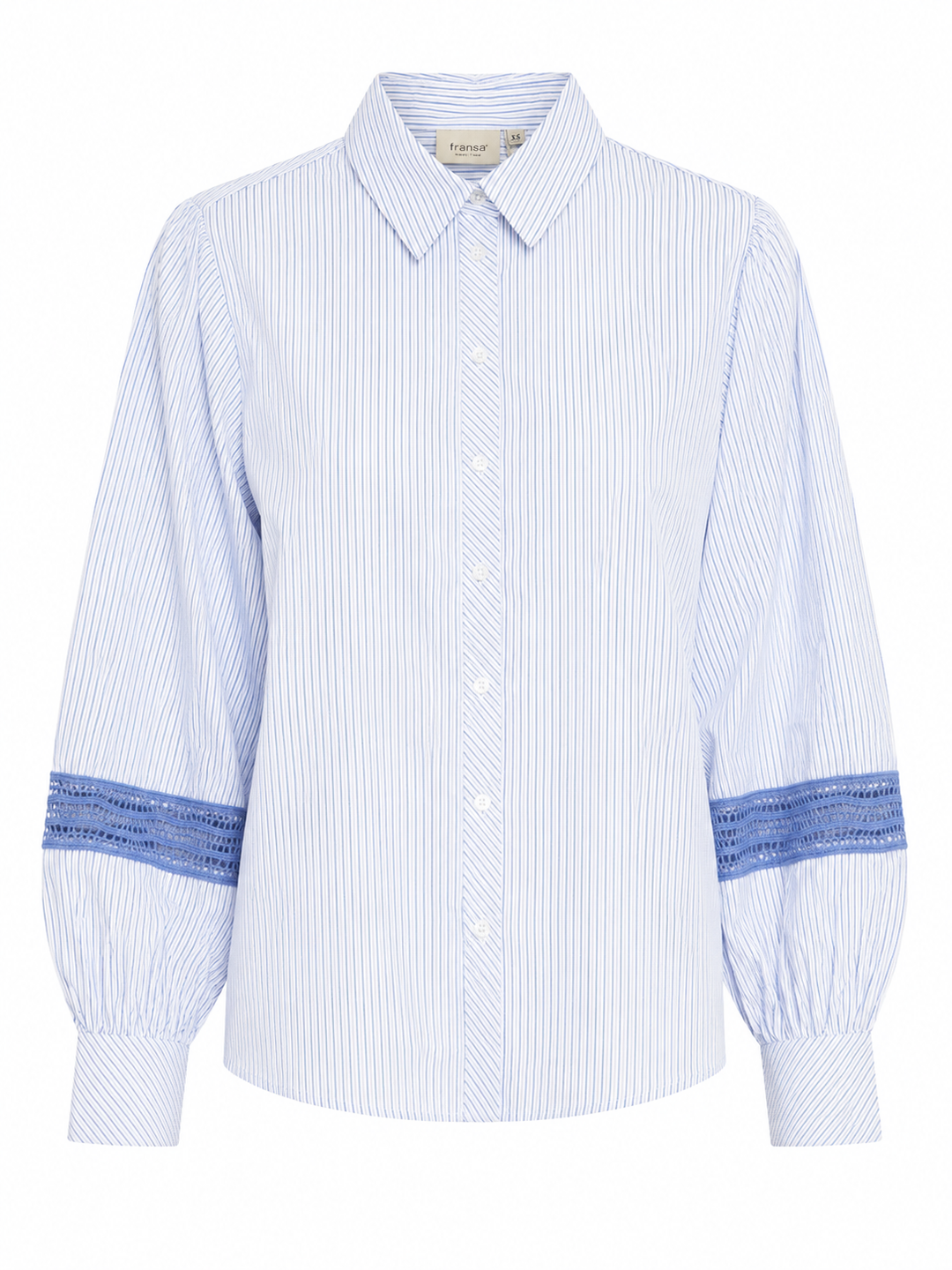 Fransa FRYARA SH 2 Skjorte - Blue Blizzard - Butik VIVI