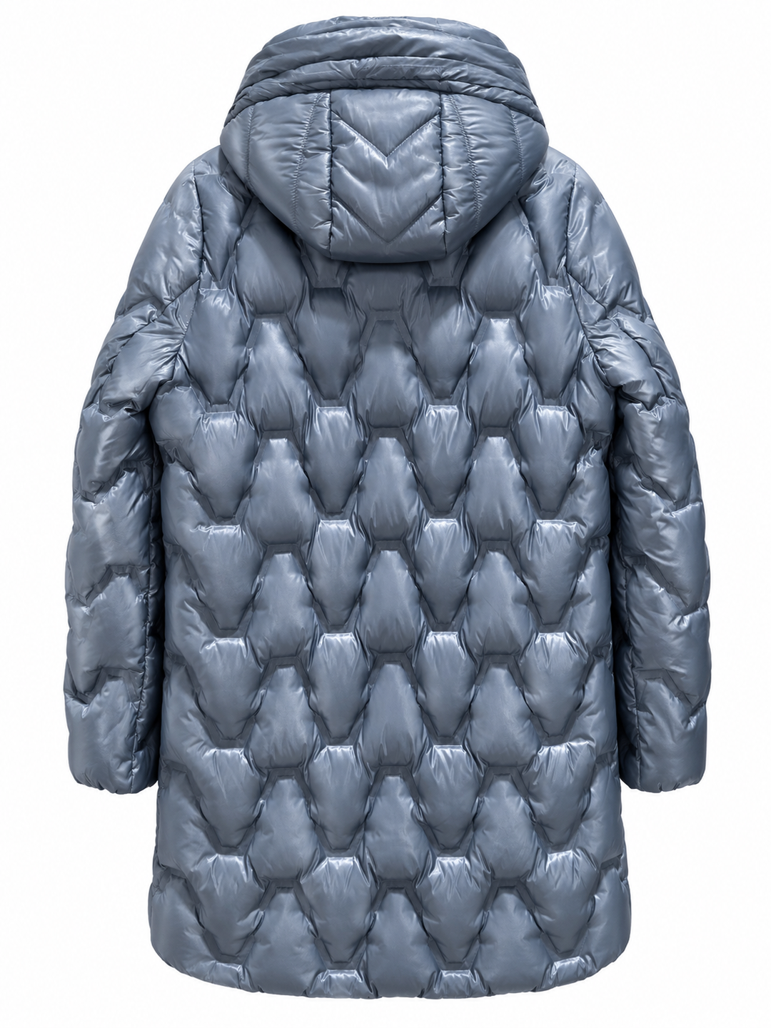 Barbara Lebek Jakke med Hætte Jakke - Dusty Blue - Butik VIVI