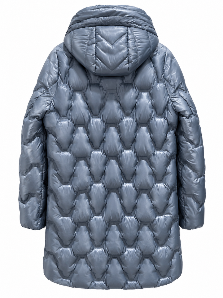 Barbara Lebek Jakke med Hætte Jakke - Dusty Blue - Butik VIVI
