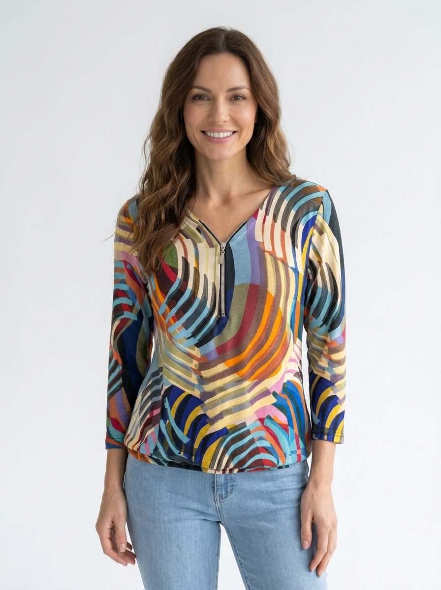 Luzzo Musse Bluse - Print 6 - Butik VIVI