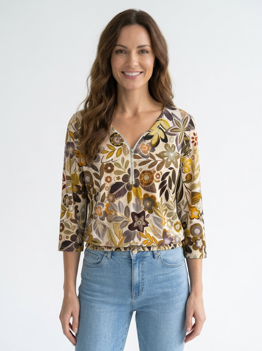 Luzzo Musse Bluse - Print 2 - Butik VIVI