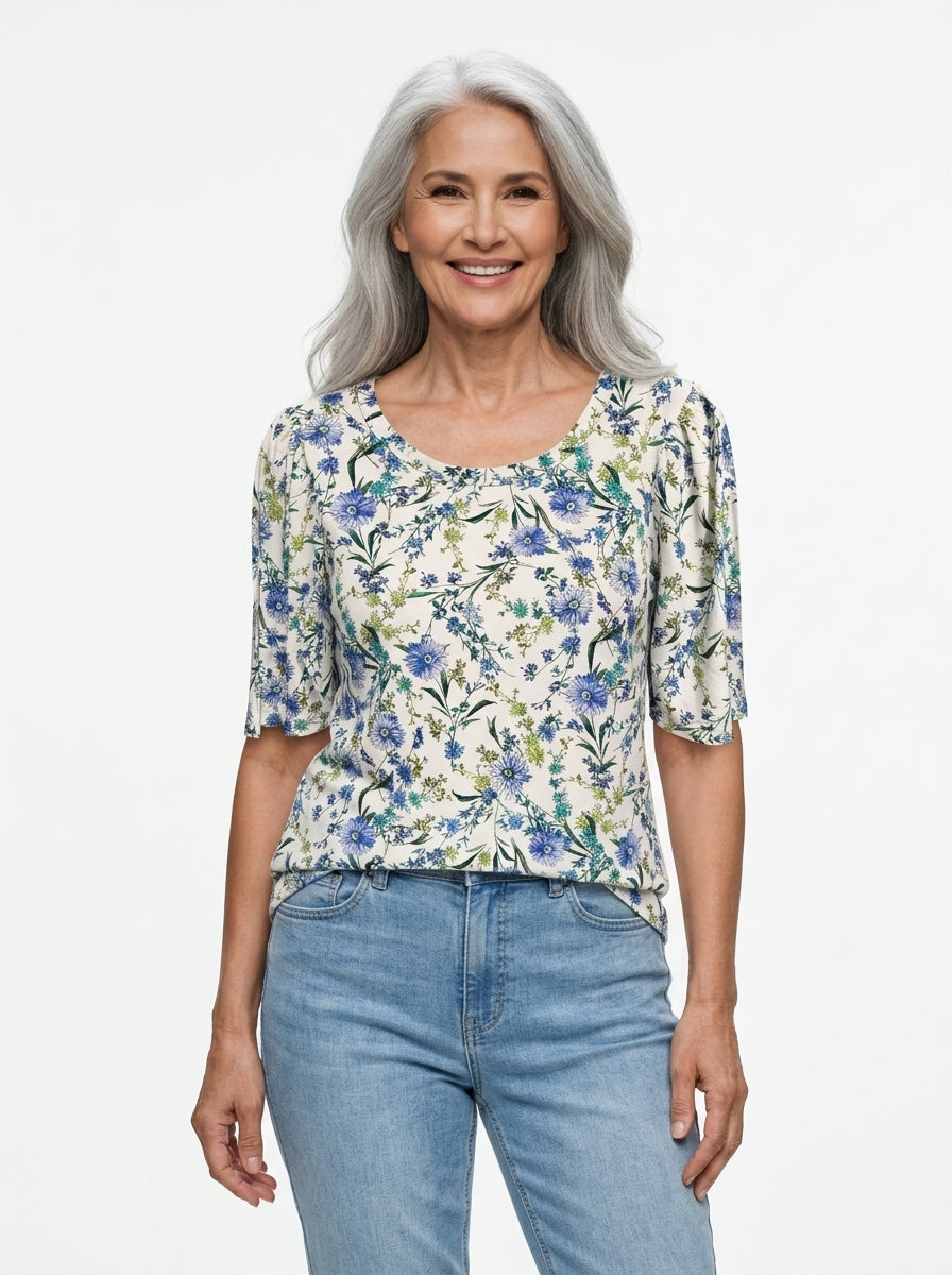 Luzzo Margot Bluse - Print 17 - Butik VIVI