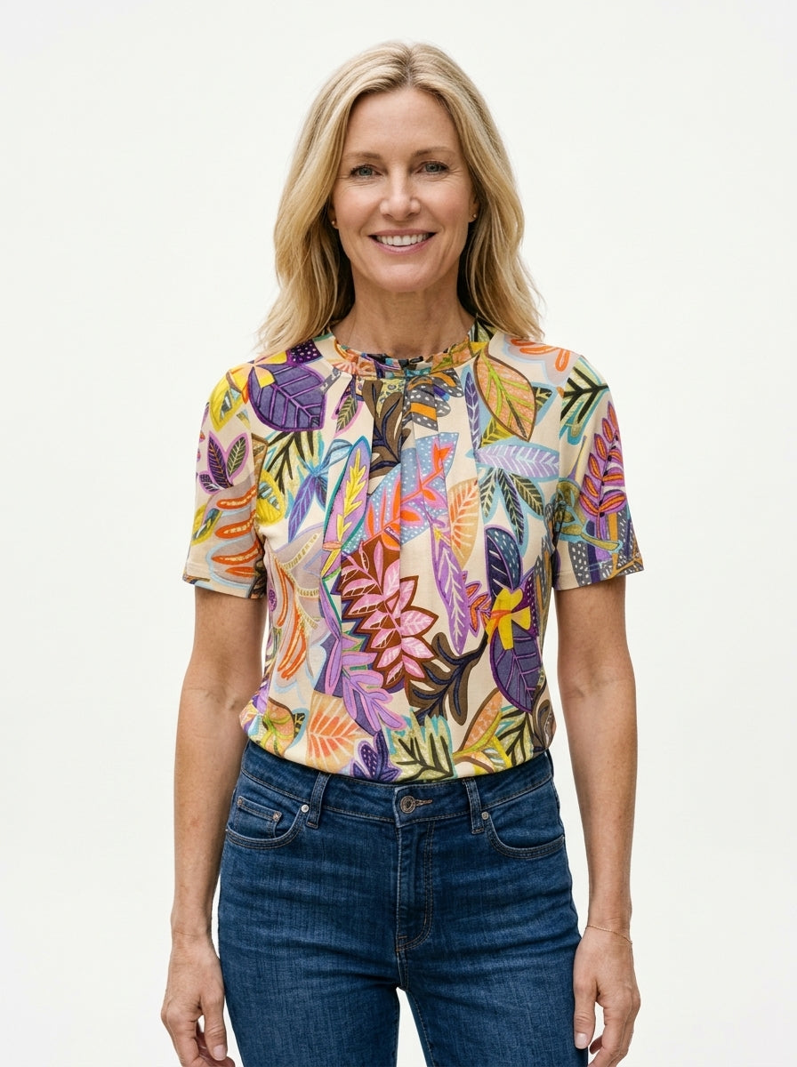 Luzzo Fini Bluse - Print 12 - Butik VIVI