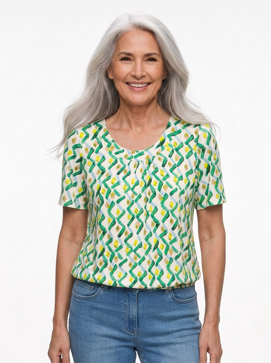 Luzzo Line Bluse - Print 19 - Butik VIVI