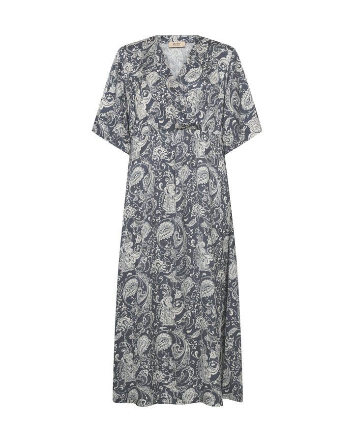 Mos Mosh MMHosh Winding Kjole - India Ink - Butik VIVI
