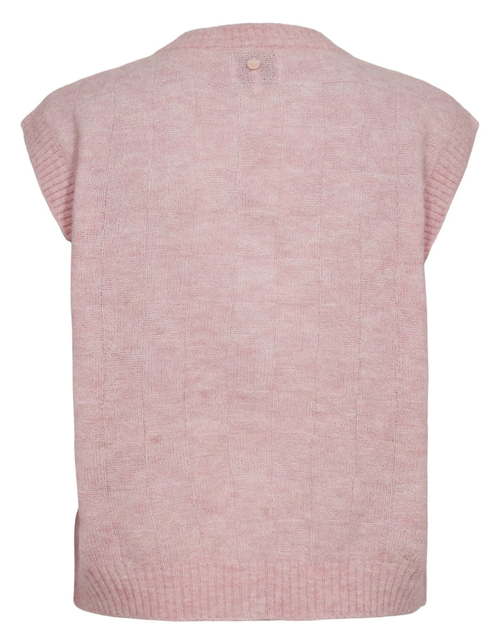 Nümph NURIETTE CHECK Vest - Pink Lady