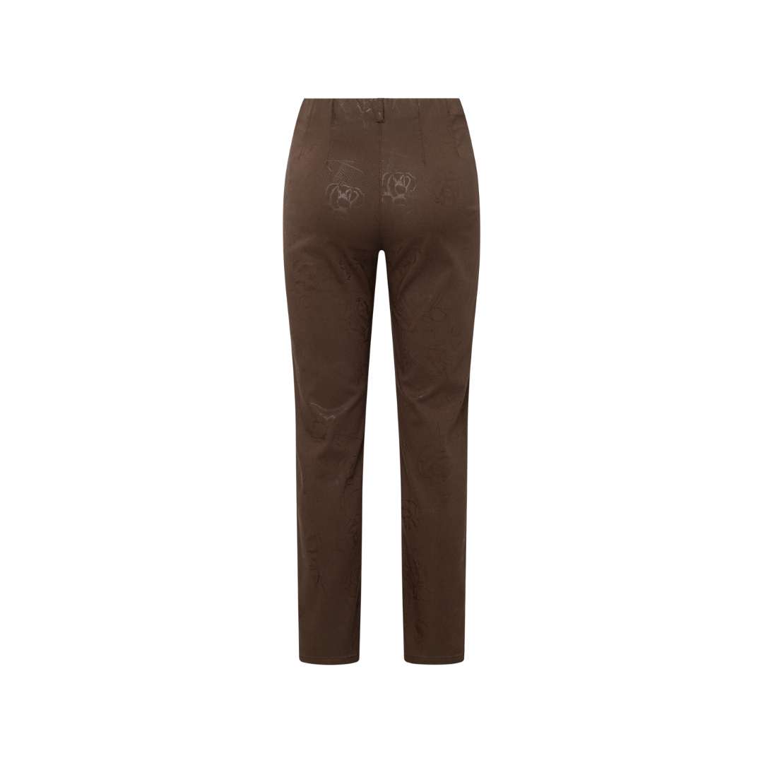 Laurie Taylor Regular ML Bukser - Brown Bloom Print