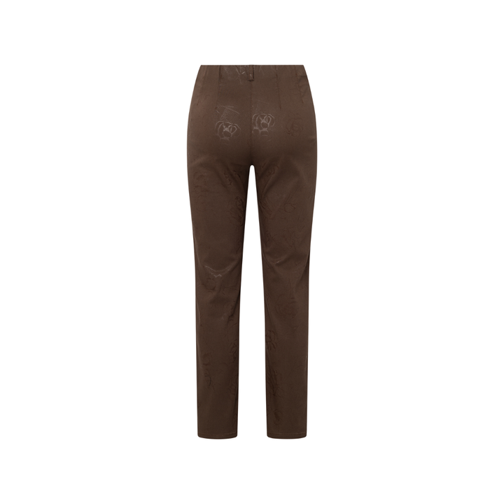 Laurie Taylor Regular ML Bukser - Brown Bloom Print