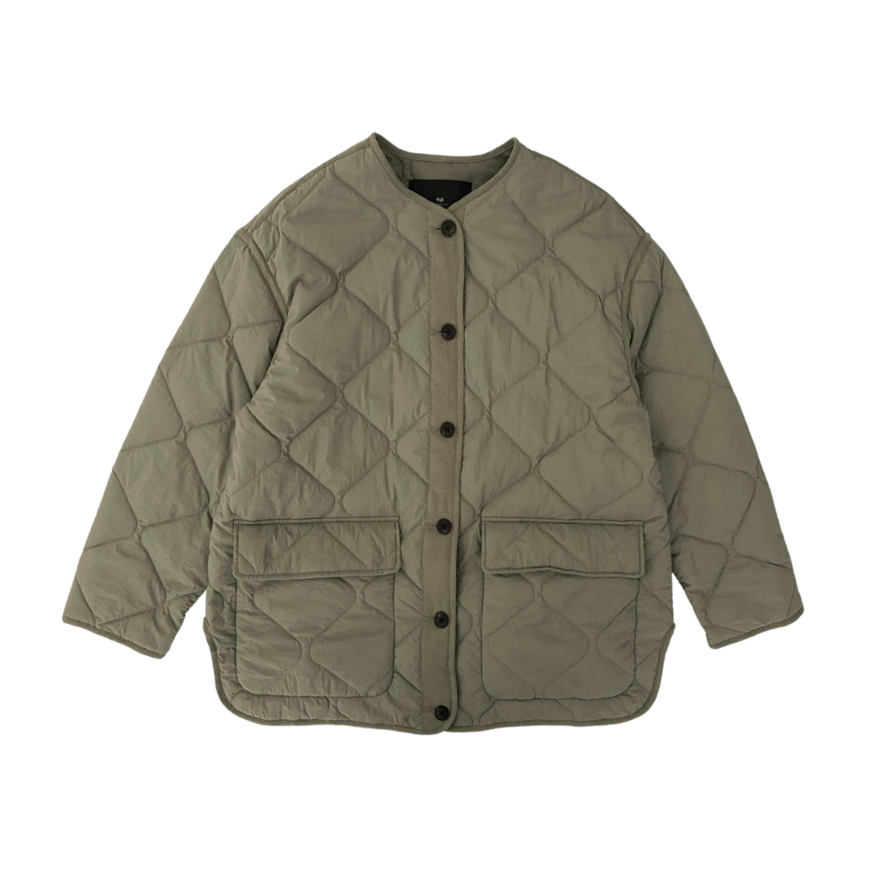 WithBlack WBLSANDY Quilted 3/4 Coat Jakke - Light Falcon - Butik VIVI
