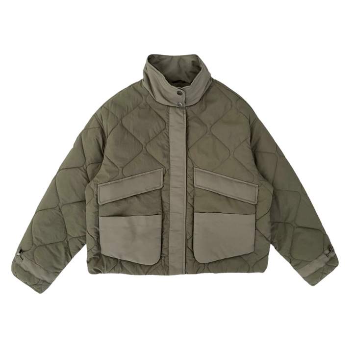 WithBlack WBLVEDA Quilted Jakke - Spring Forest - Butik VIVI
