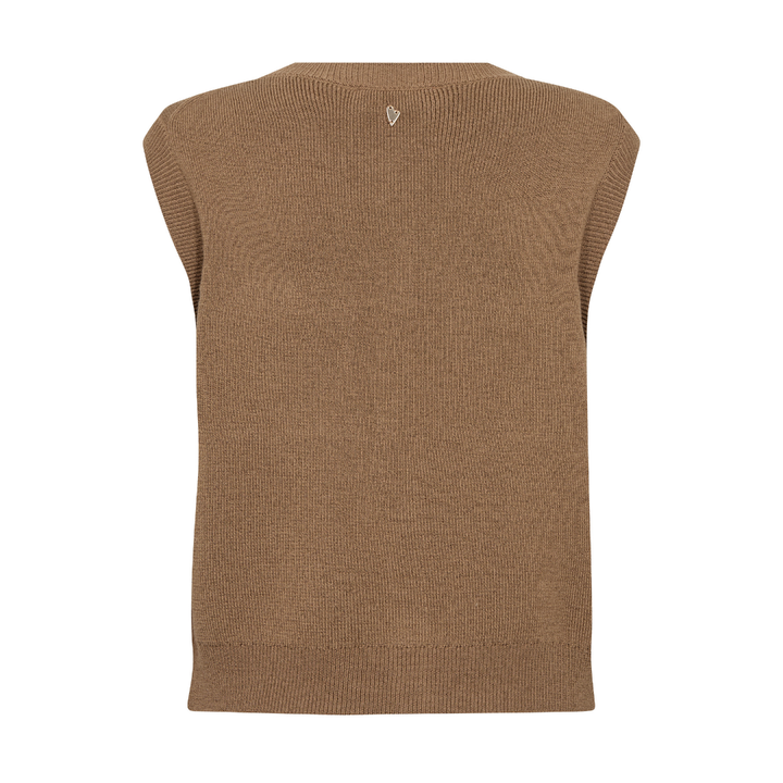 Mos Mosh MMAyana Wool Knit Vest - Dark Camel