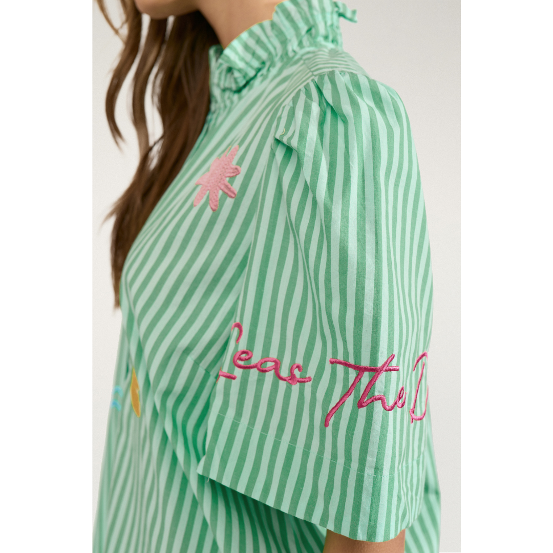 Nümph NUSEANNE Kjole - Absinthe Green - Butik VIVI
