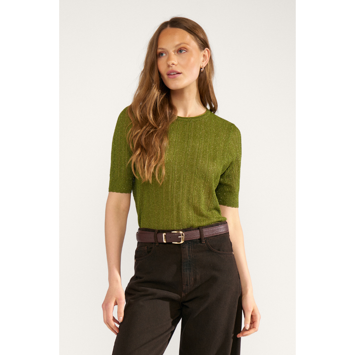 Nümph Numisla Pullover Strik - Calla Green