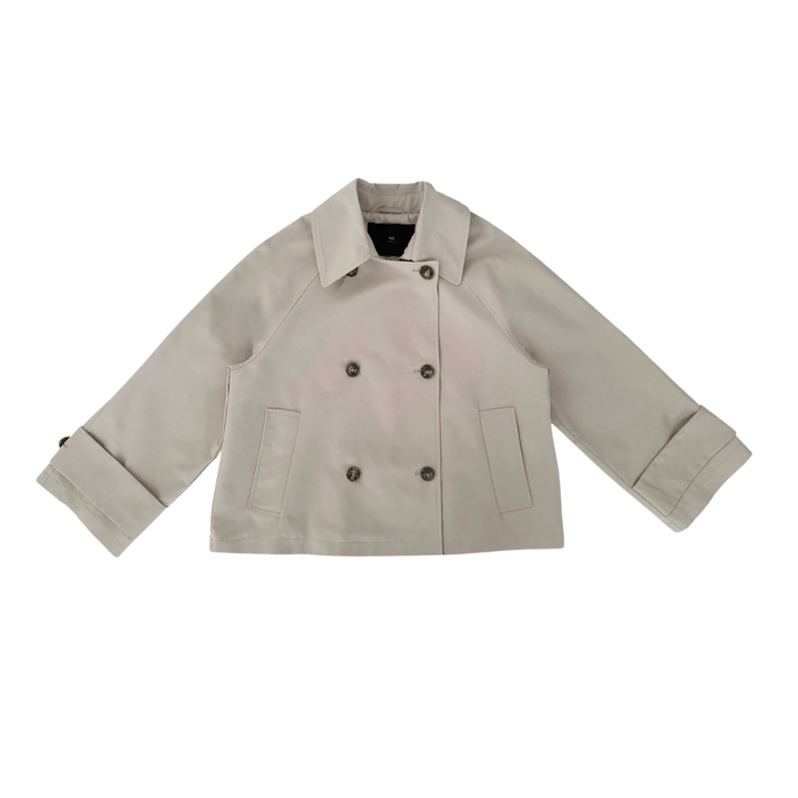 WithBlack WBLJIMBERLY Short Trench Coat Frakke - Light Sand - Butik VIVI
