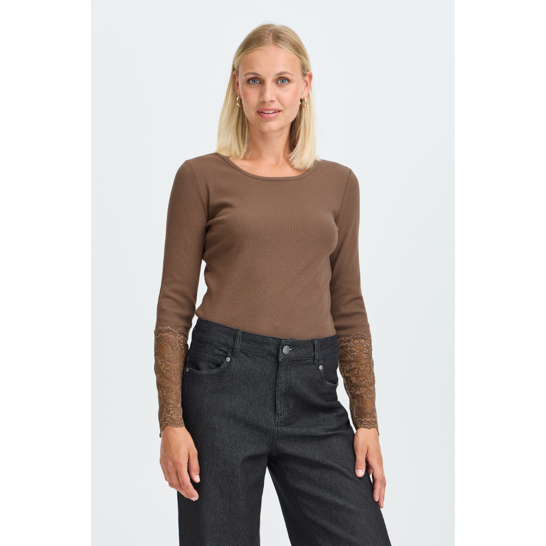 Fransa FRHIZAMOND TEE 19 T-Shirt - Rain Drum
