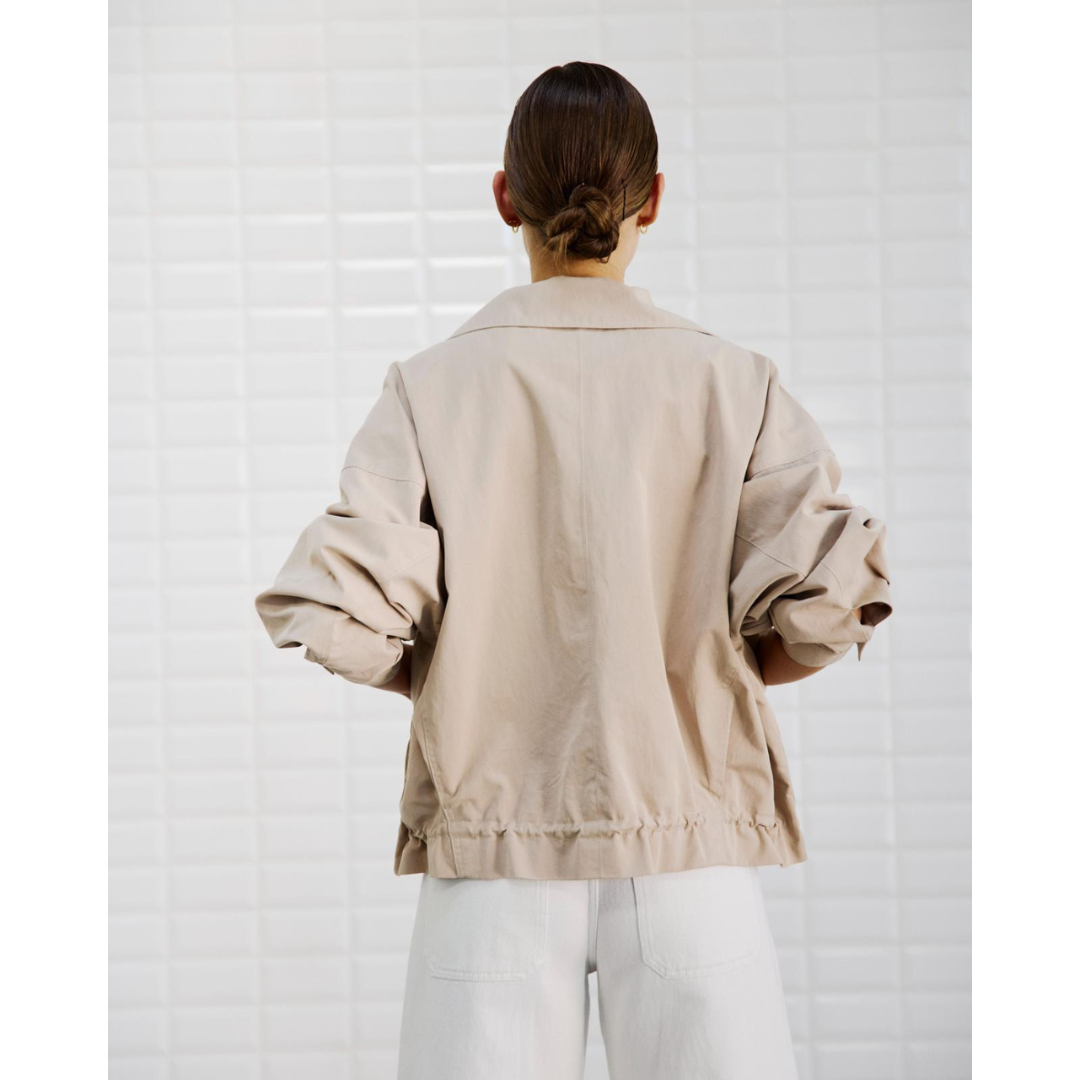 WithBlack WBLLYDIA Spring Jakke - Copenhagen Sands - Butik VIVI