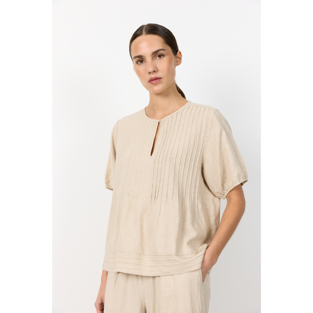 Levete Room LR-NAJA 54 Blazer - Island Fossil Melange - Butik VIVI