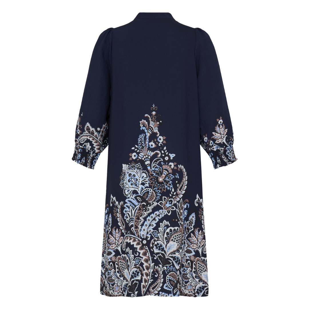 Fransa FRADARA DR 2 Kjole - Navy Blazer Paisley - Butik VIVI