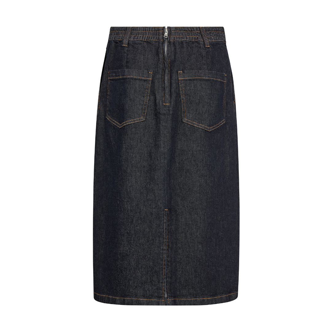 Mos Mosh MMPenna Denim Nederdel - Dark Blue
