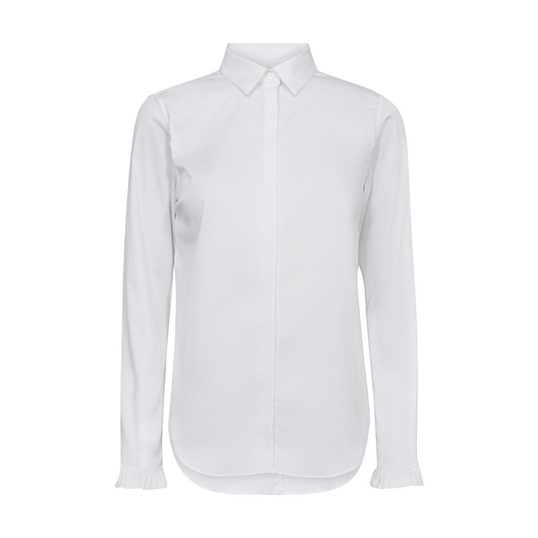 Mos Mosh MMMattie Flip Skjorte - White - Butik VIVI