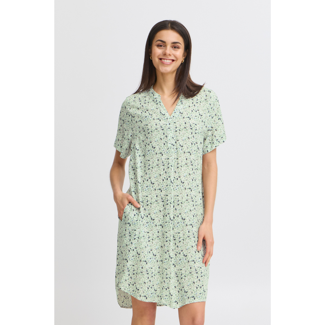 Fransa FRHEAT TU 1 Tunika - Iceberg Green Art - Butik VIVI