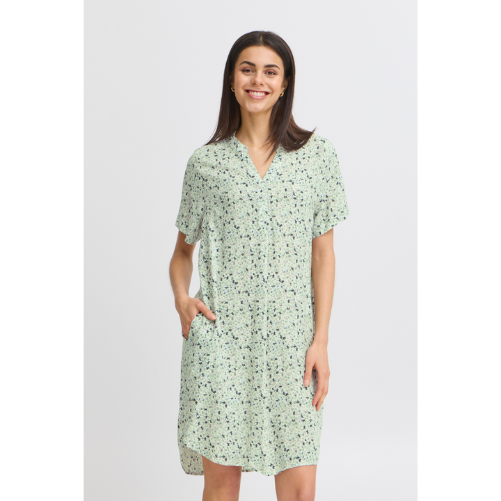 Fransa FRHEAT TU 1 Tunika - Iceberg Green Art - Butik VIVI