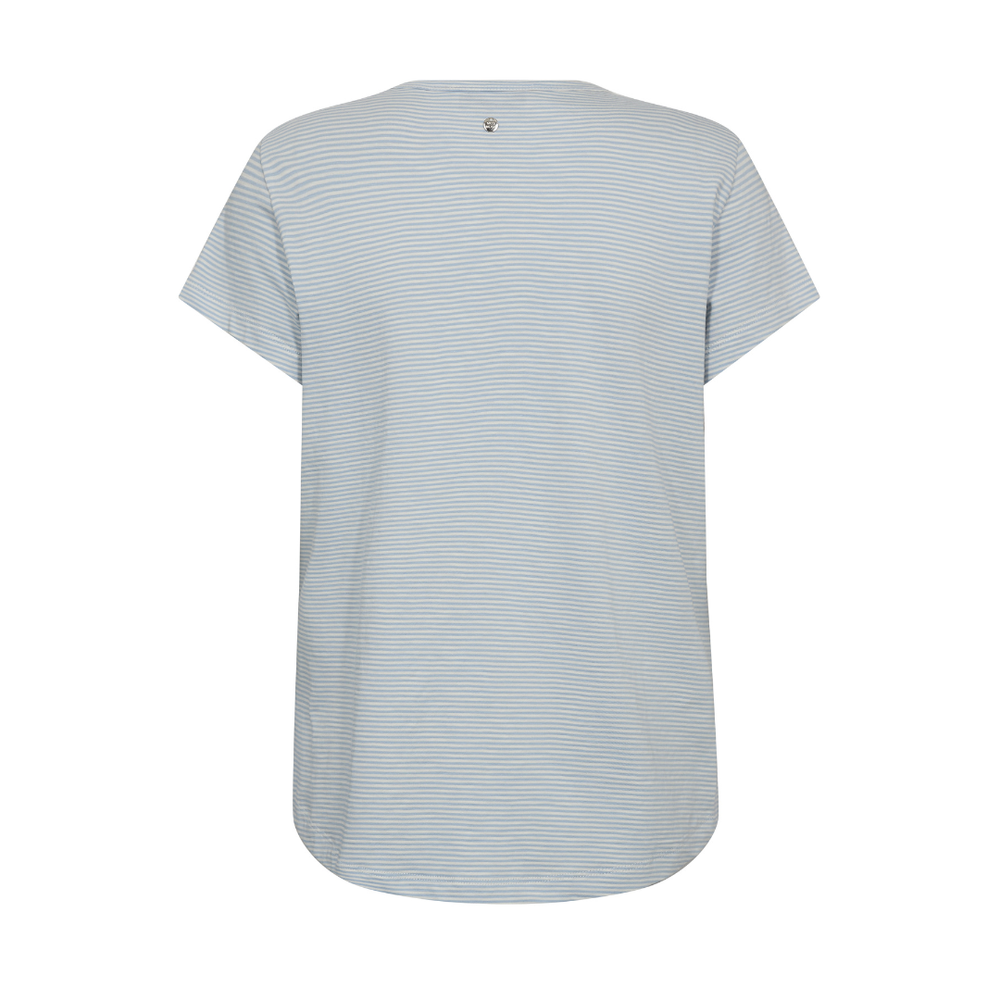 Mos Mosh MMCamp O-SS Stripe Tee T-Shirt - Skyway - Butik VIVI