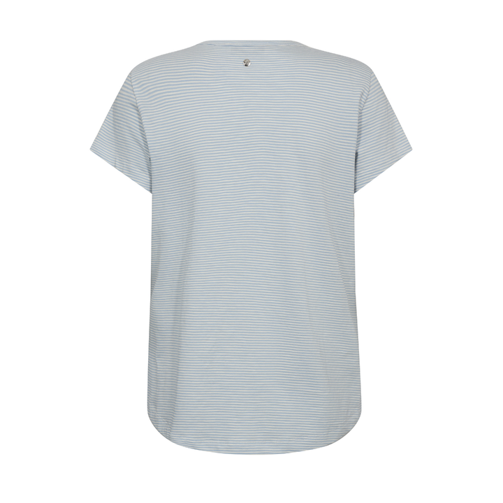 Mos Mosh MMCamp O-SS Stripe Tee T-Shirt - Skyway - Butik VIVI
