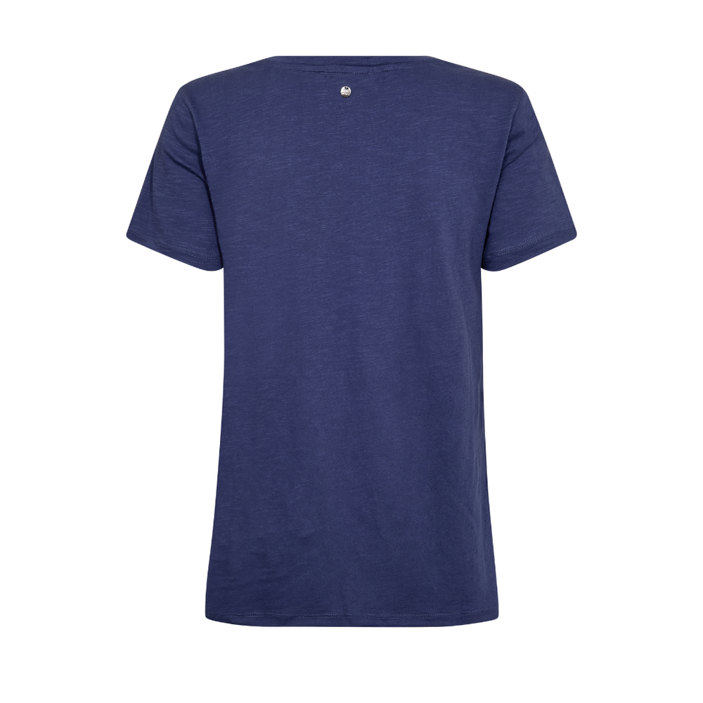 Mos Mosh MMRomi Gethi O-SS Glam T-Shirt - Crown Blue - Butik VIVI