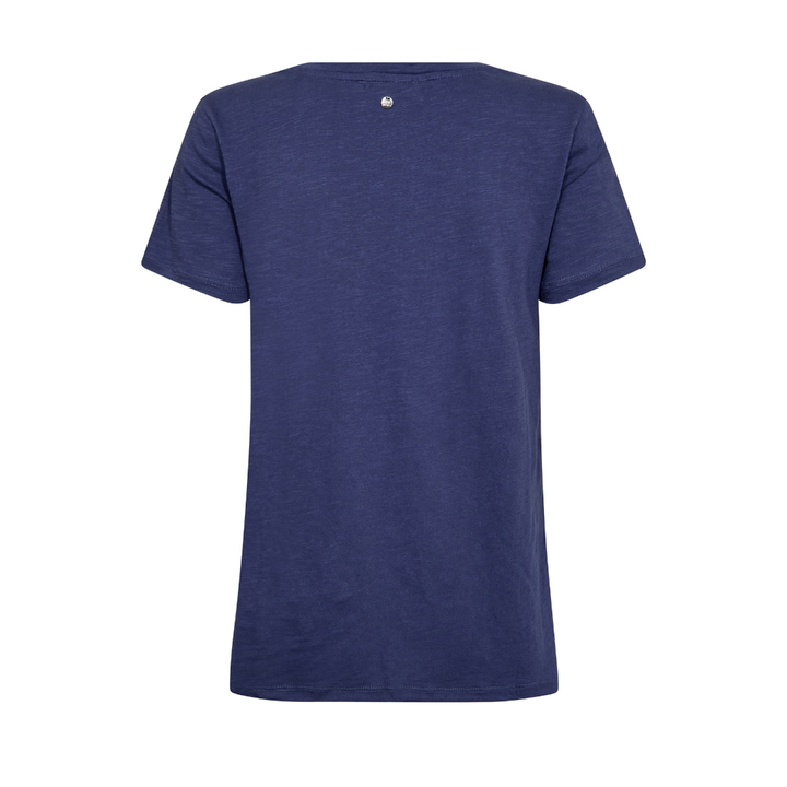 Mos Mosh MMRomi Gethi O-SS Glam T-Shirt - Crown Blue - Butik VIVI