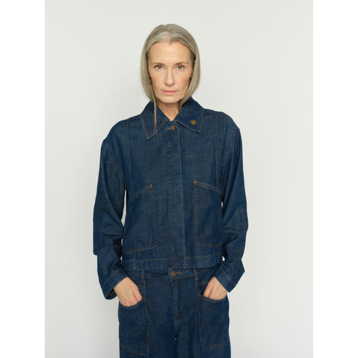 Mos Mosh MMEyla Arge Jakke - Dark Blue - Butik VIVI