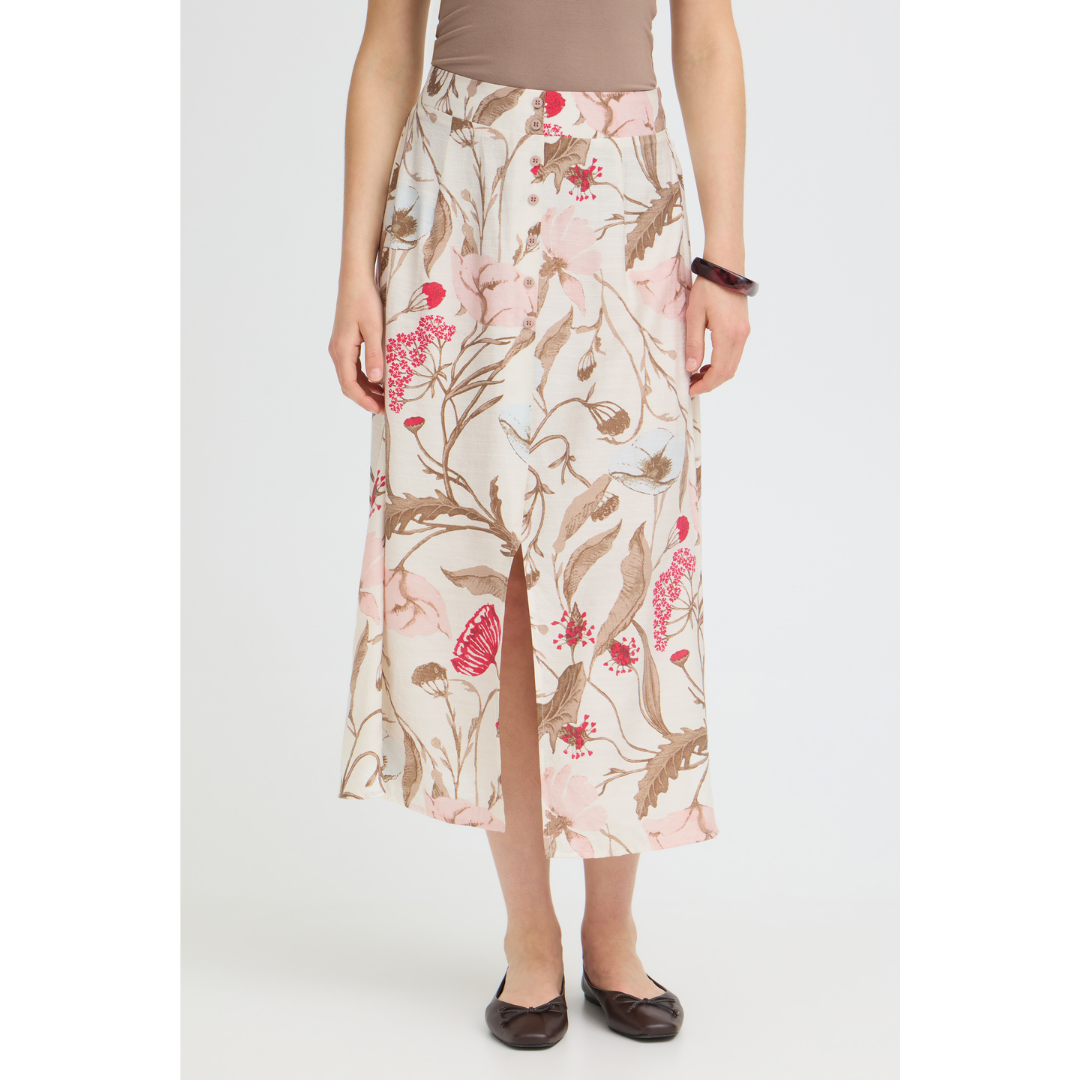 Fransa FRARIANA SK 2 Nederdel - Savannah Floral - Butik VIVI