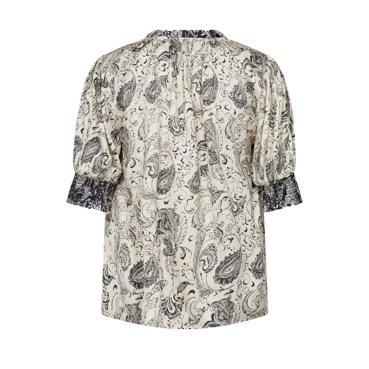 Mos Mosh MMHamali Winding Bluse - Ecru - Butik VIVI