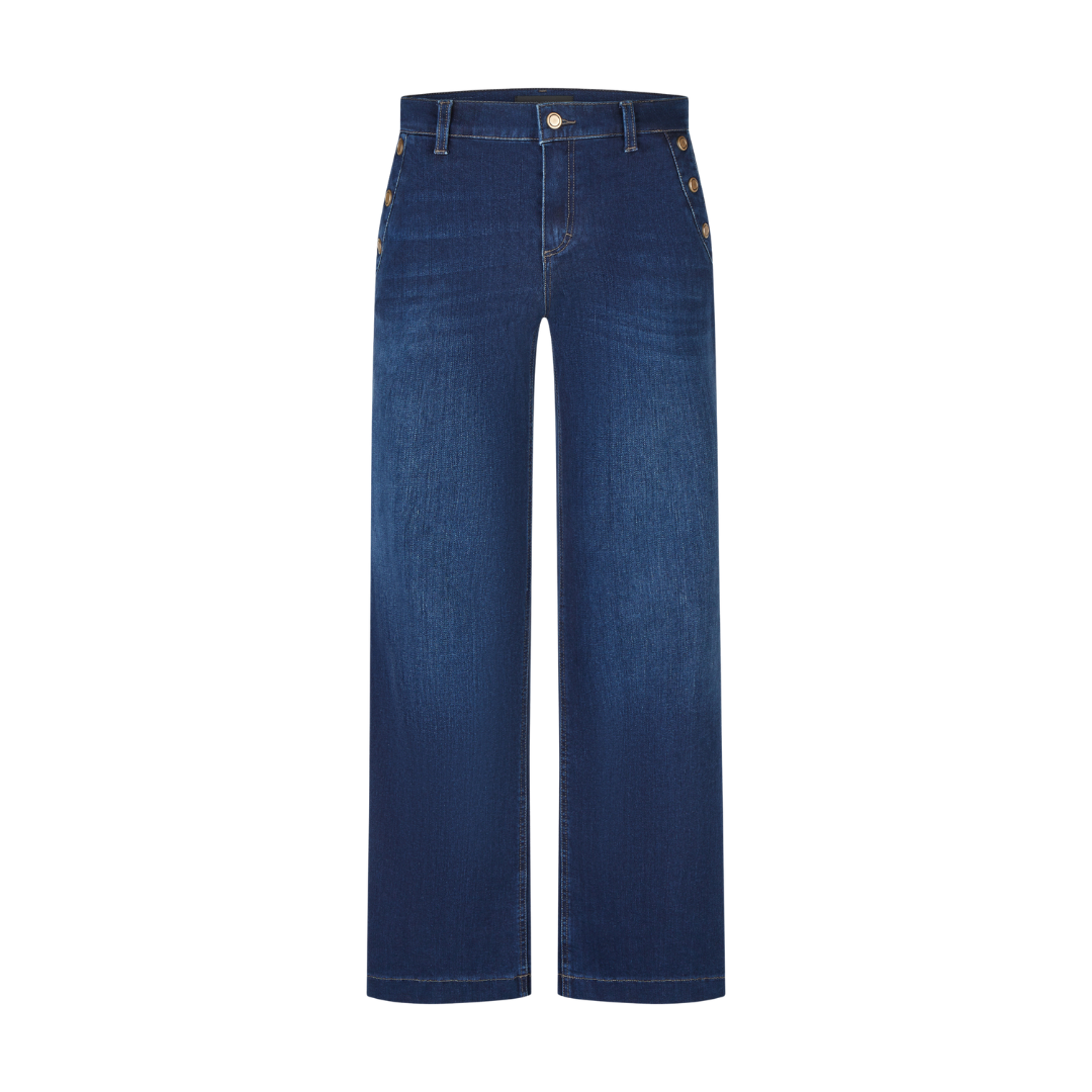 Anna Montana 6652 MILA WIDE FIT TORONTO Jeans - Ink Blue Used - Butik VIVI