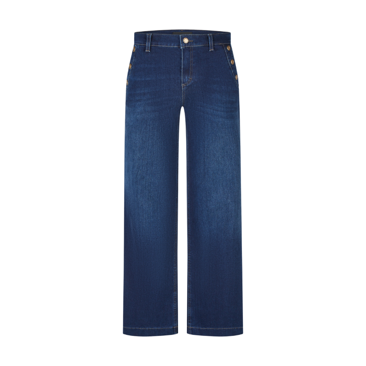 Anna Montana 6652 MILA WIDE FIT TORONTO Jeans - Ink Blue Used - Butik VIVI