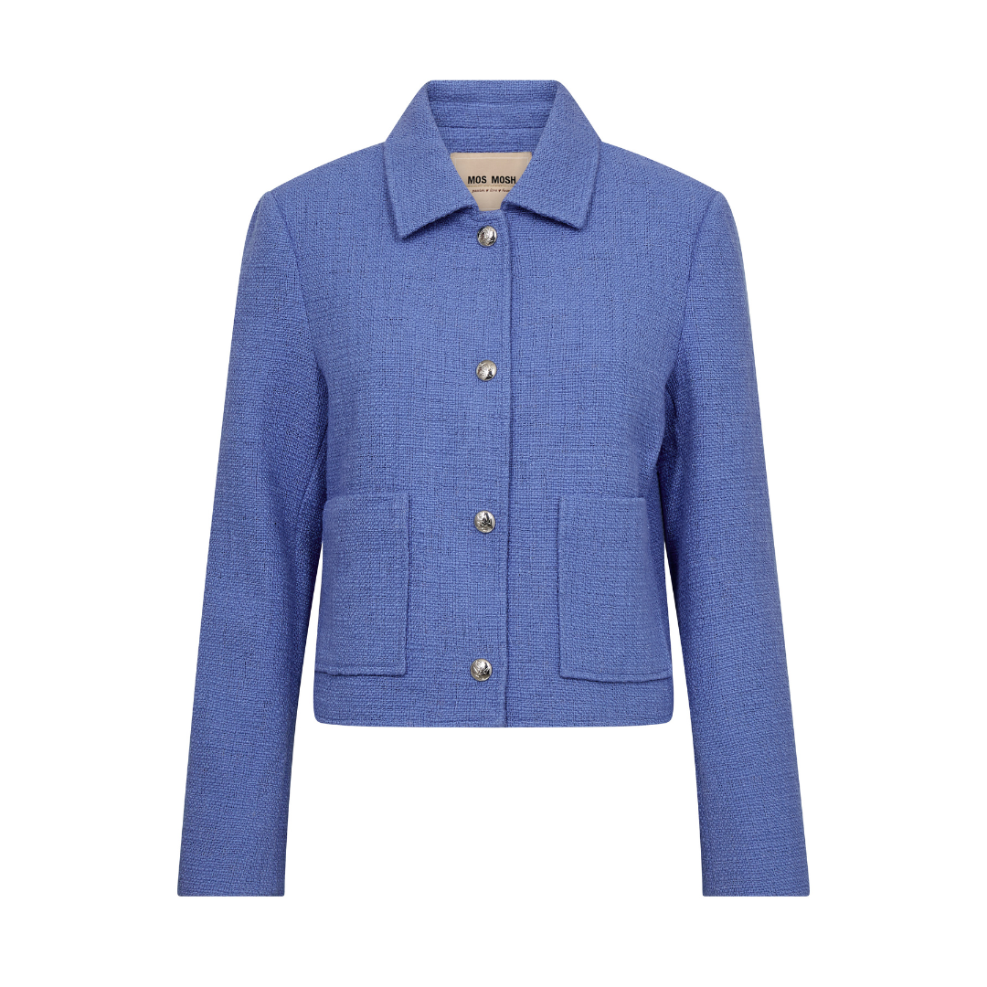 Mos Mosh MMNilsa Bobb Jakke - Ultramarine - Butik VIVI