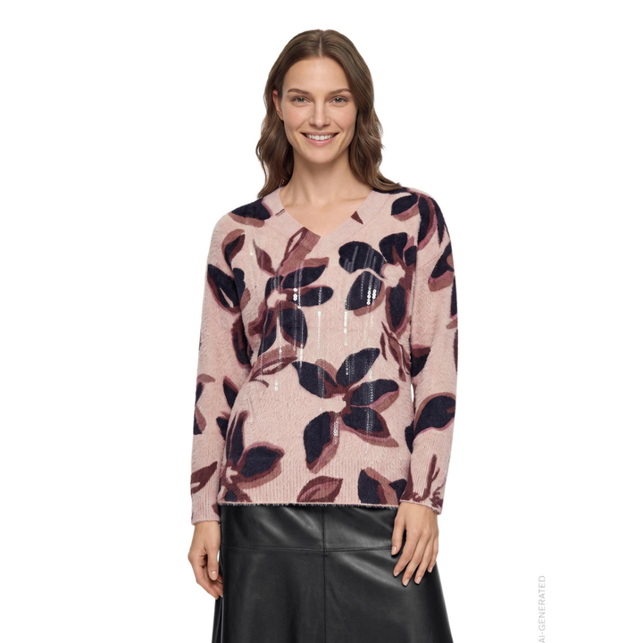Betty Barclay  Strik - Rosé/Black - Butik VIVI