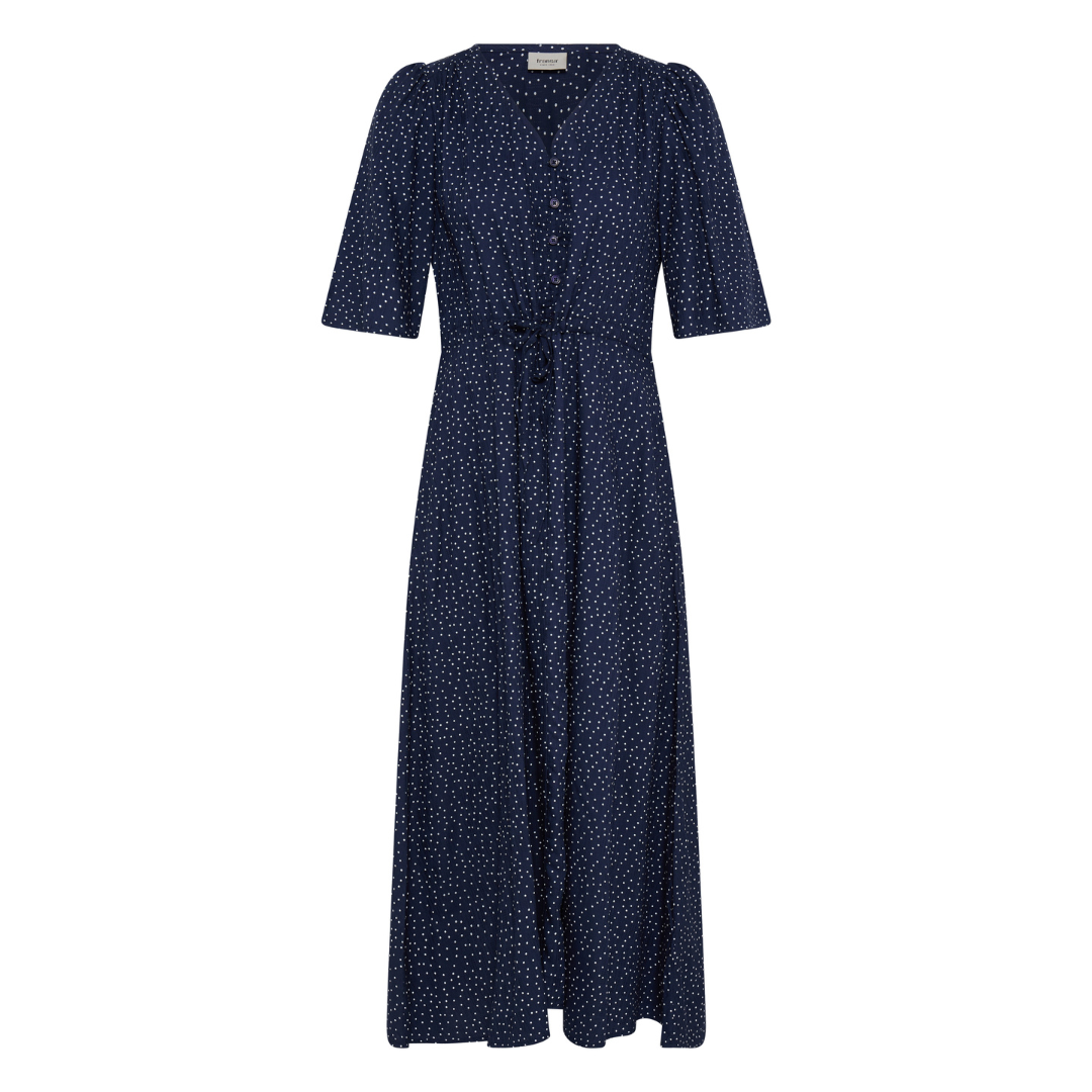 Fransa FRLAYA DR 1 Kjole - Dot Dots Navy Blazer - Butik VIVI