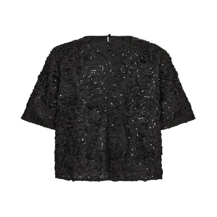 Mos Mosh MMReya Sequins Back Top - Black