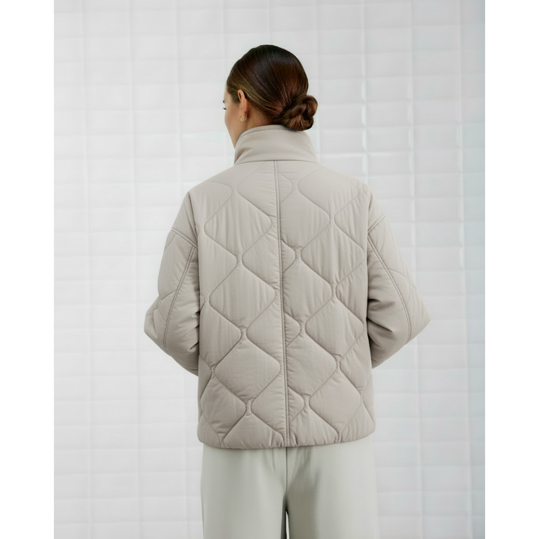 WithBlack WBLVEDA Quilted Jakke - Silver Lining - Butik VIVI